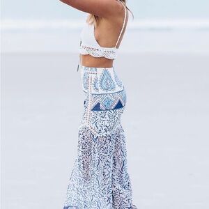 Sabo Skirt Mykonos Mermaid Skirt with Dramatic Side Slits.